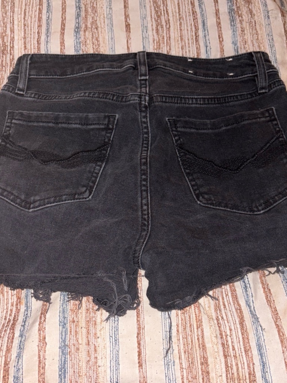 Idyllwind Black Distressed Denim Cutoff Shorts